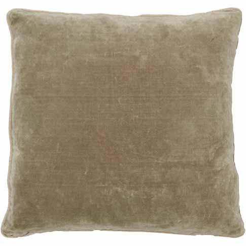 Velvet Cushion - Natural - Brisk Trading